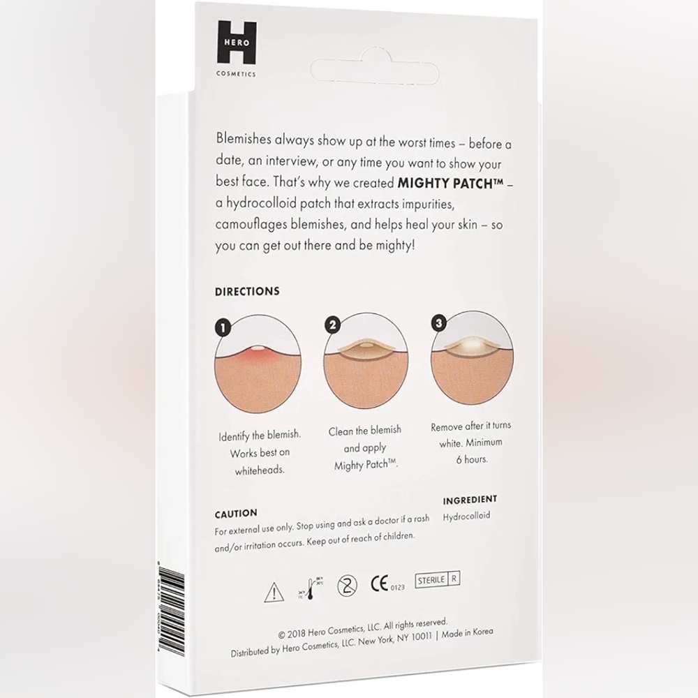 Mighty Patch Original from Hero Cosmetics - Hydrocolloid Spot Stickers 36 pcs - Picture 2 of 6